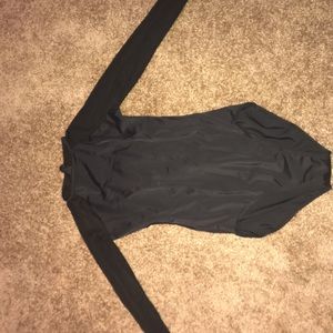 Black Mesh Leotard